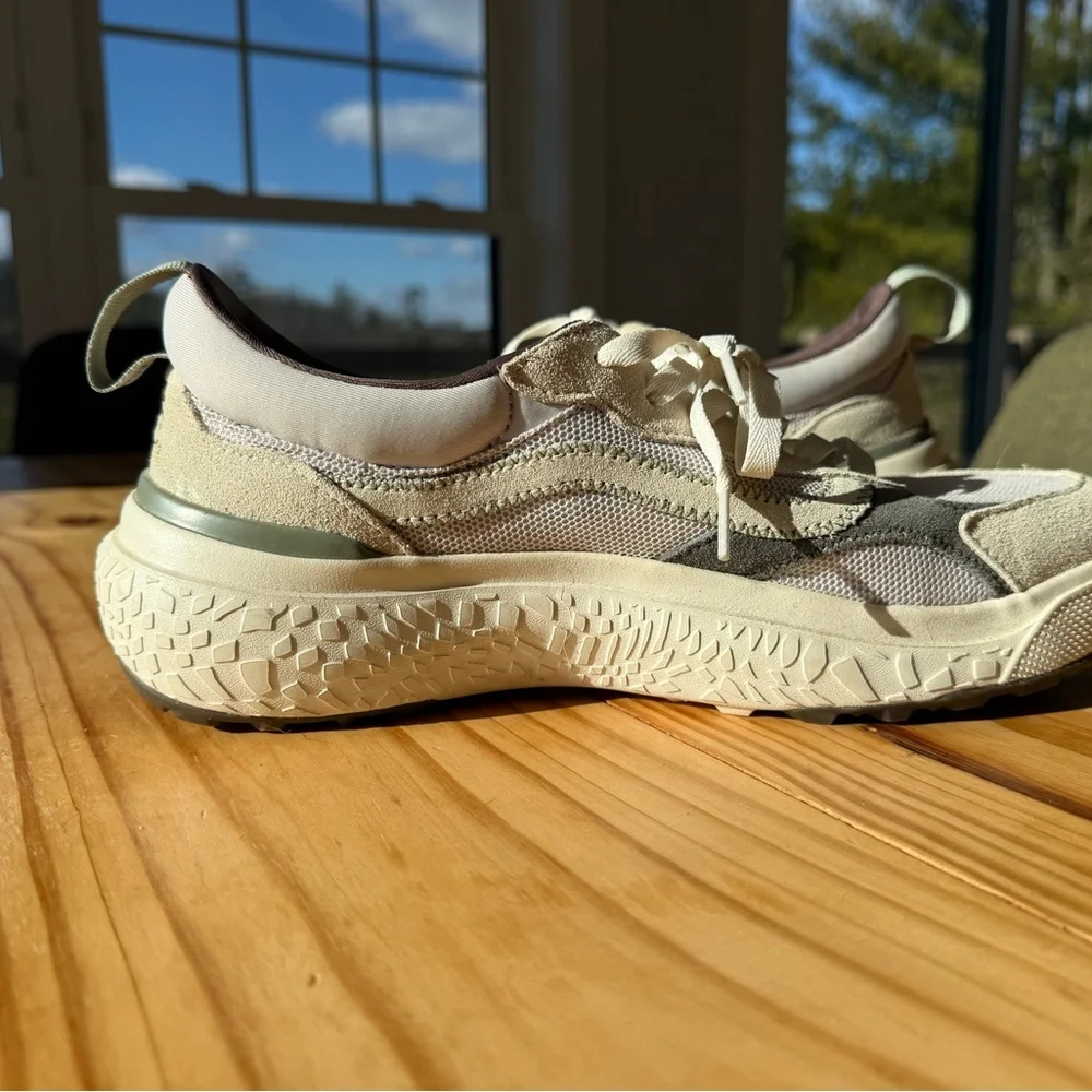 Vans Beige, Gray & Cream Low-Top Sneakers